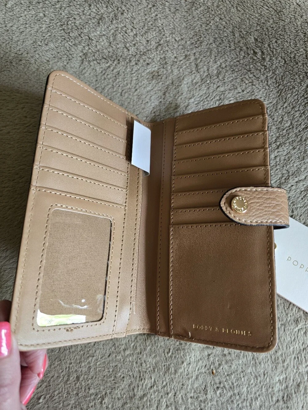 Poppy & Peonies Go Anywhere Wallet Mocha Mousse - Picture 5 of 11